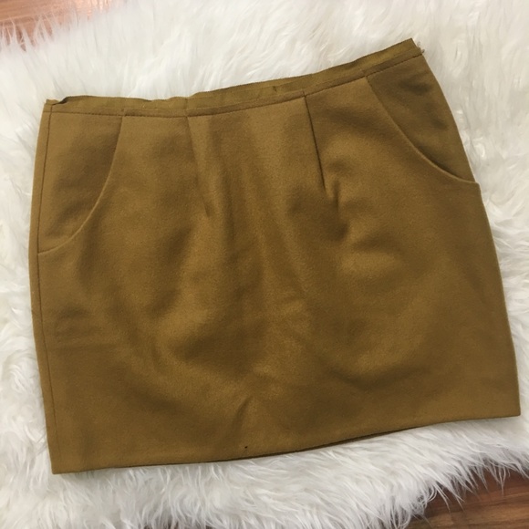 J. Crew Dresses & Skirts - J. Crew Mustard Wool Mini Skirt